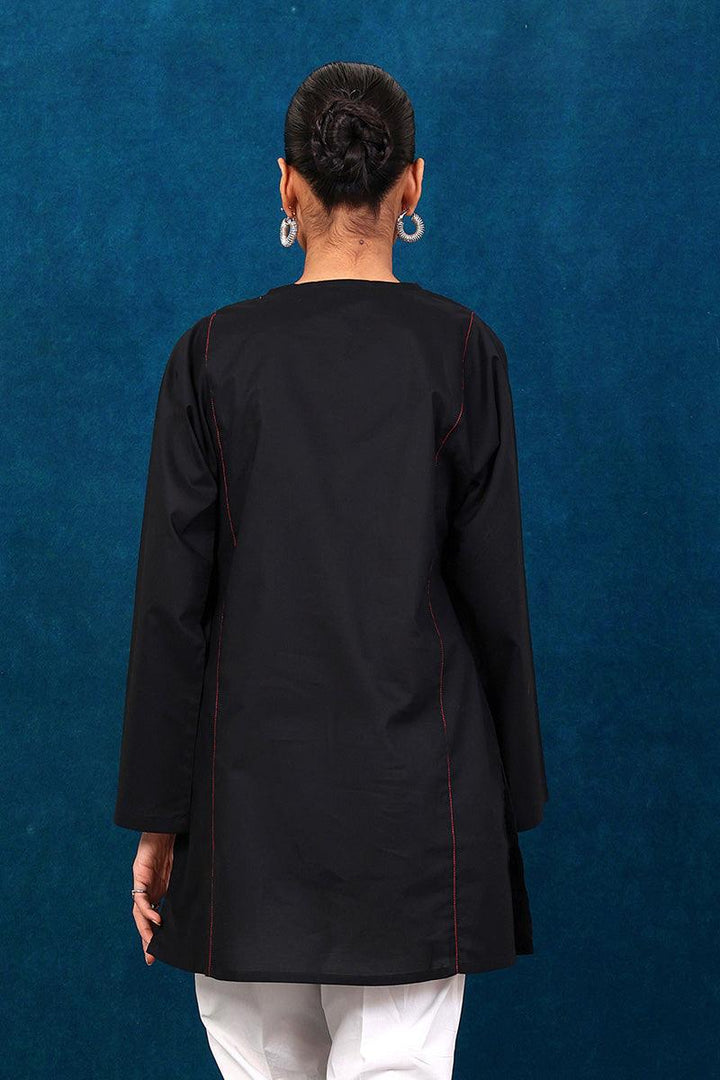 Generation - Gul Meena Top - Black - Lawn - 1 Piece