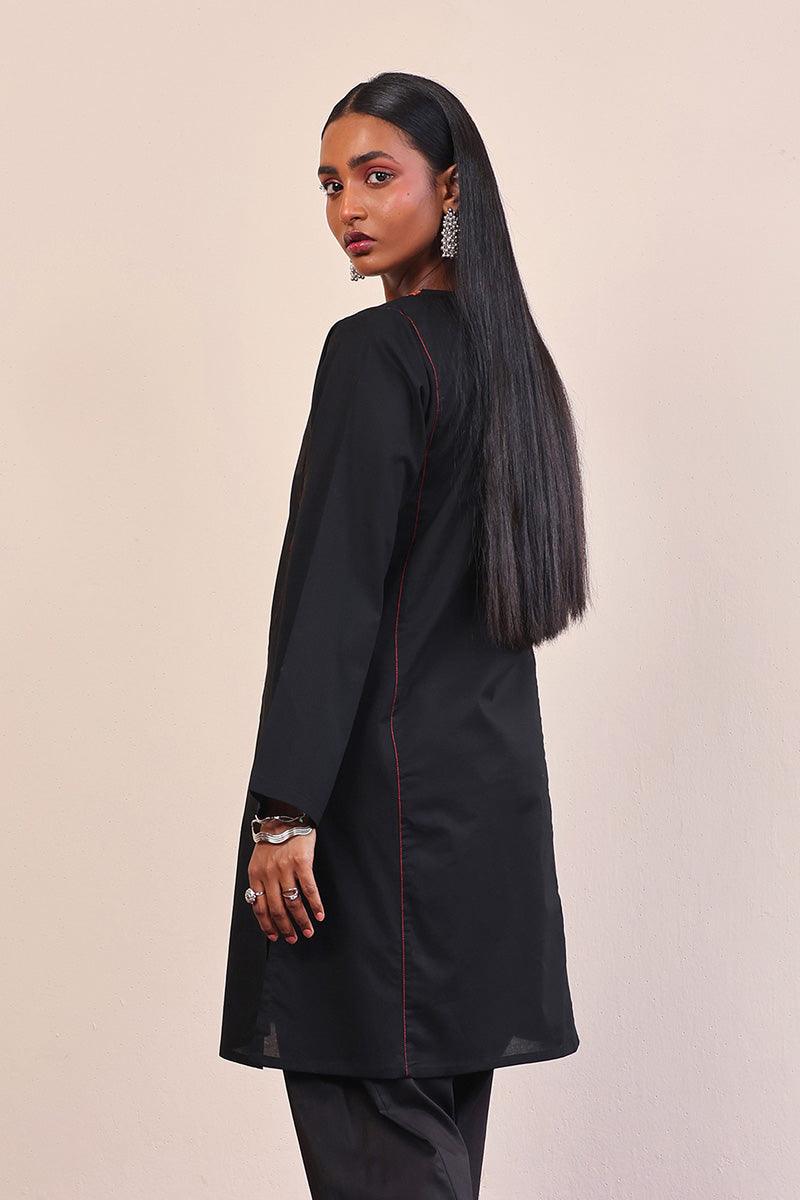 Generation - Gul Meena Kurta - Black - Lawn - 1 Piece