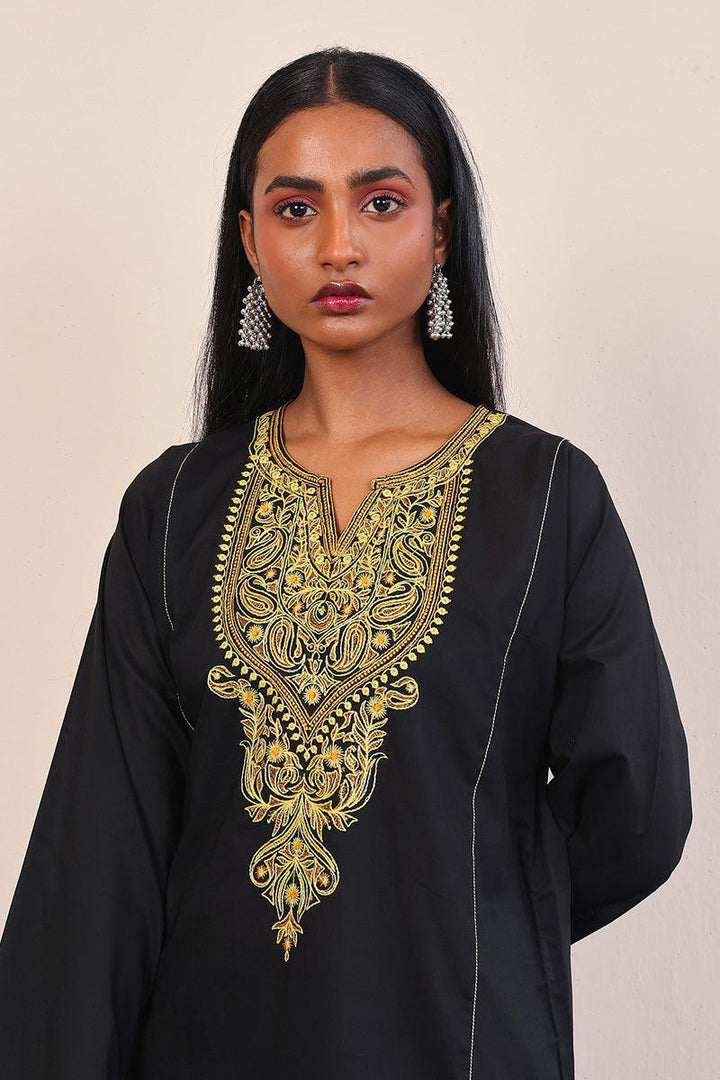 Generation - Gul Meena Kurta - Black - Lawn - 1 Piece