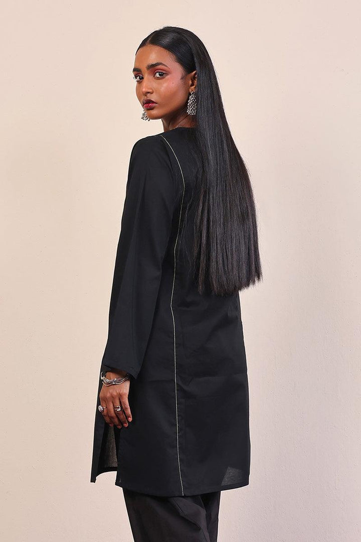 Generation - Gul Meena Kurta - Black - Lawn - 1 Piece