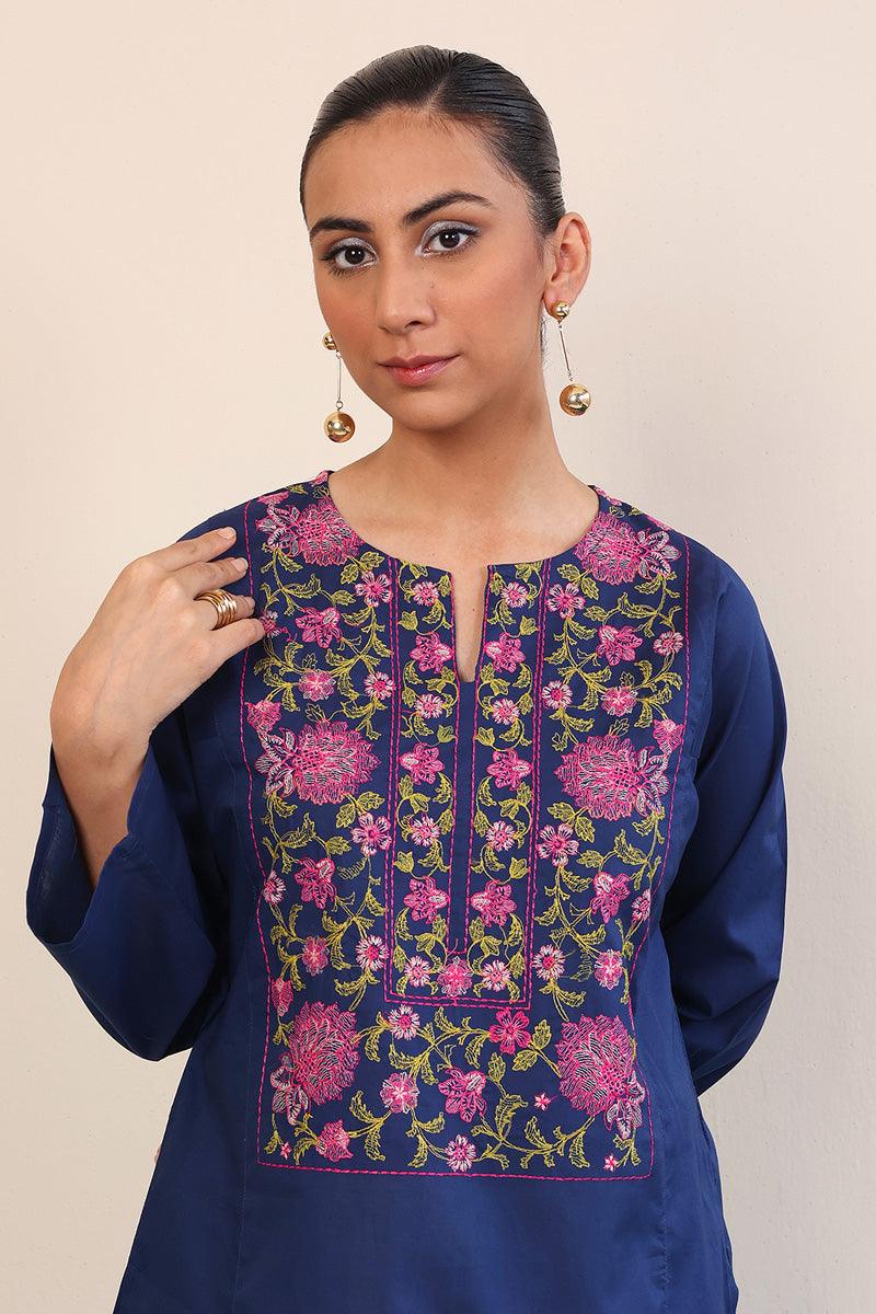 Generation - Gul Meena Kurti - Red - Lawn - 1 Piece