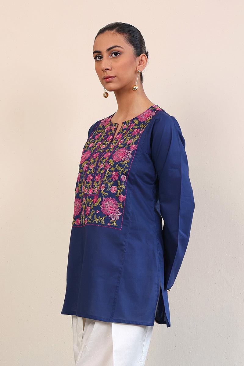 Generation - Gul Meena Kurti - Red - Lawn - 1 Piece
