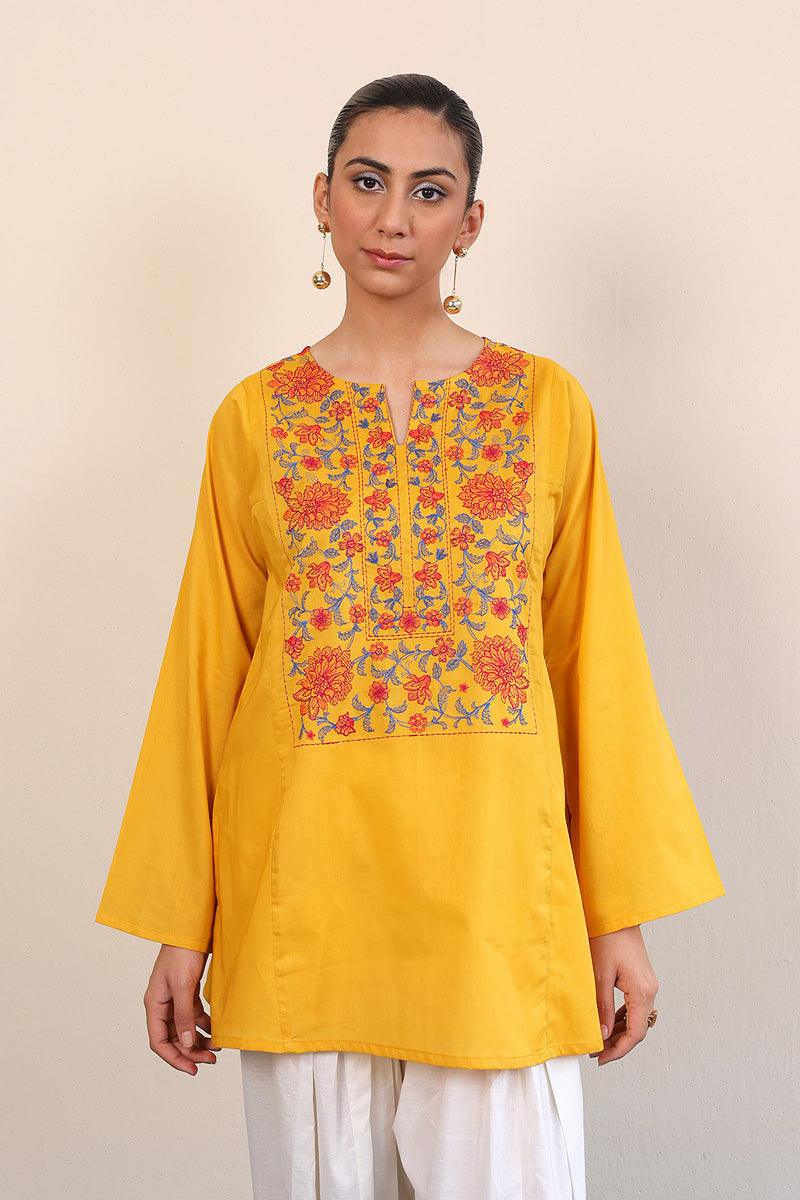 Generation - Gul Meena Kurti - Red - Lawn - 1 Piece