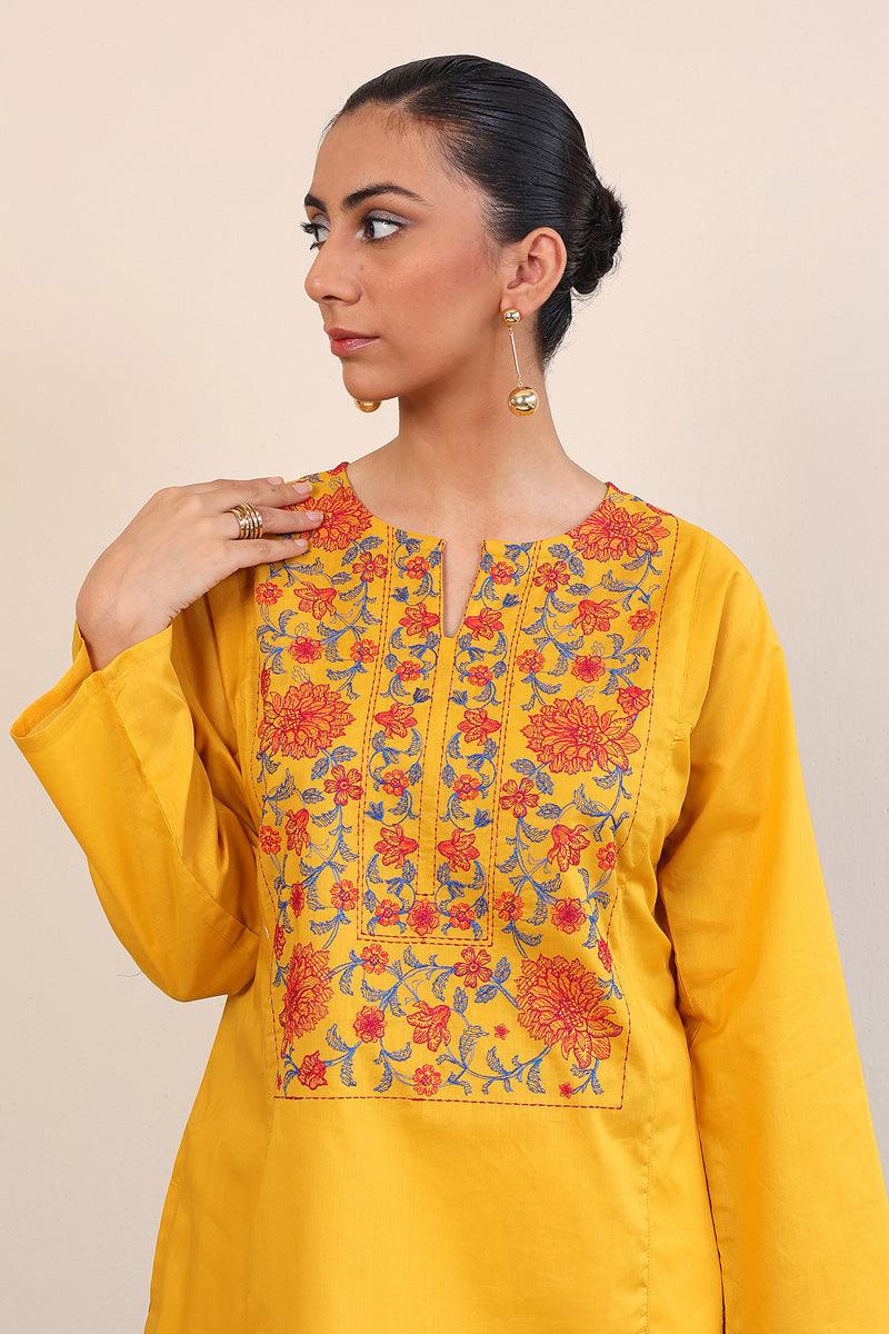 Generation - Gul Meena Kurti - Red - Lawn - 1 Piece