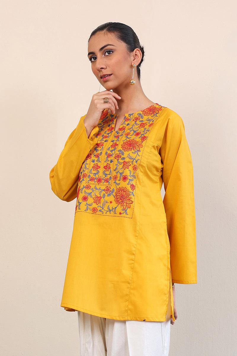 Generation - Gul Meena Kurti - Red - Lawn - 1 Piece
