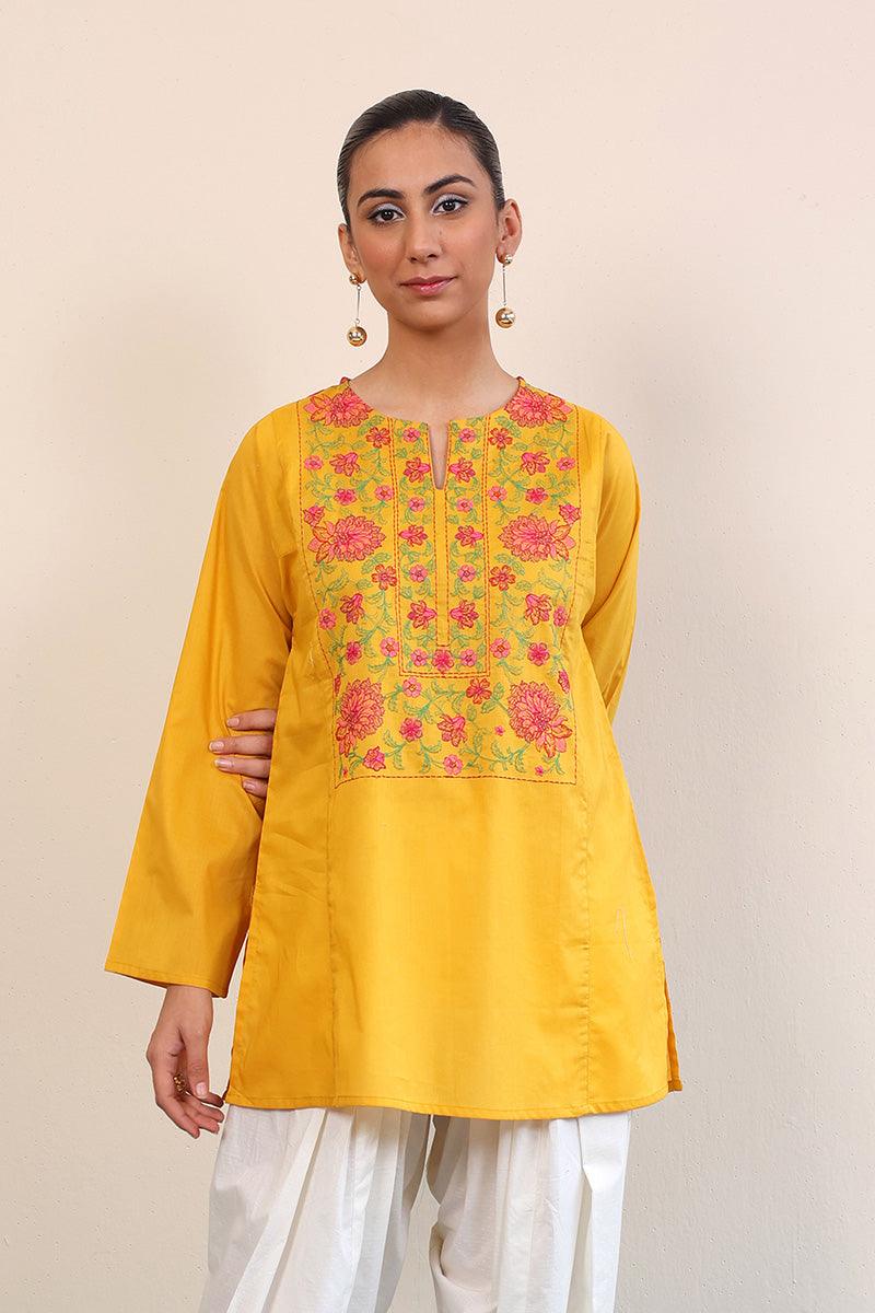 Generation - Gul Meena Kurti - Red - Lawn - 1 Piece