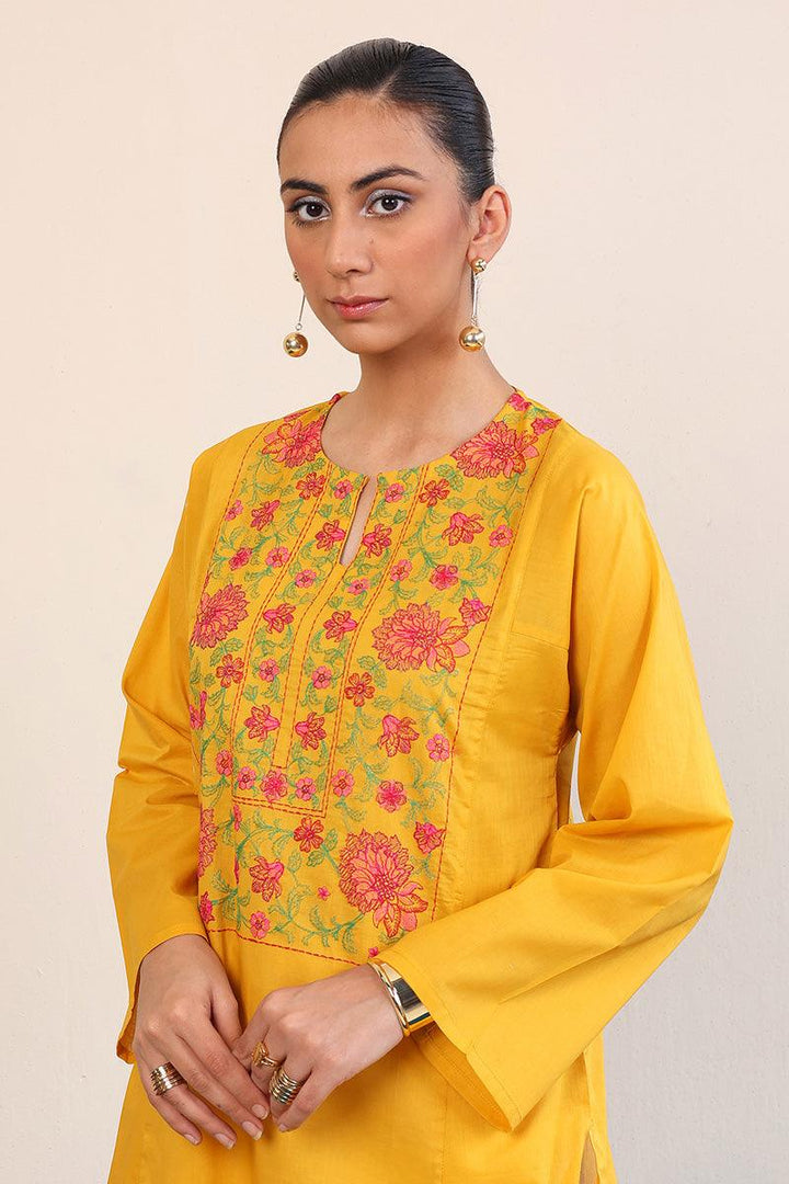 Generation - Gul Meena Kurti - Red - Lawn - 1 Piece