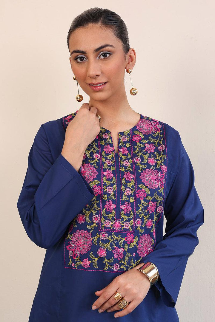 Generation - Gul Meena Phool Kurti - Red - Lawn - 1 Piece