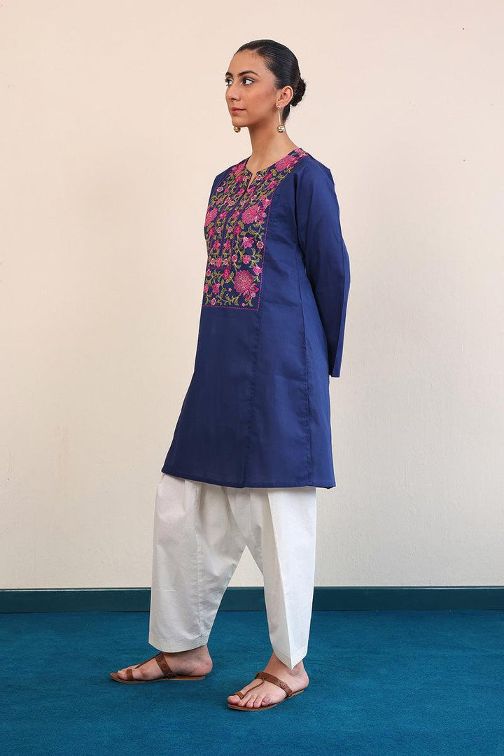Generation - Gul Meena Phool Kurti - Red - Lawn - 1 Piece