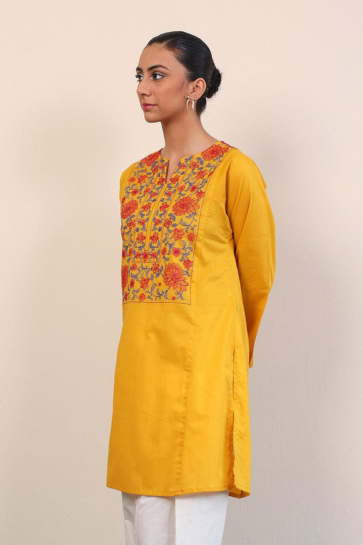 Generation - Gul Meena Phool Kurti - Red - Lawn - 1 Piece