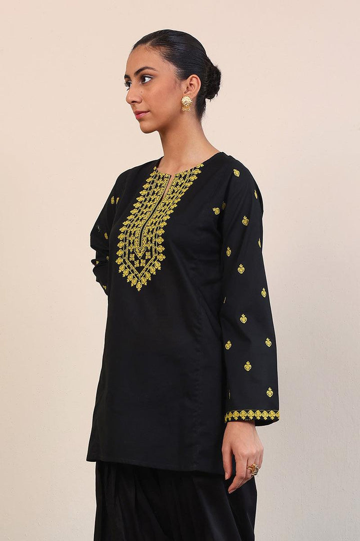 Generation - Gul Meena Ebony Kurti - Black - Lawn - 1 Piece