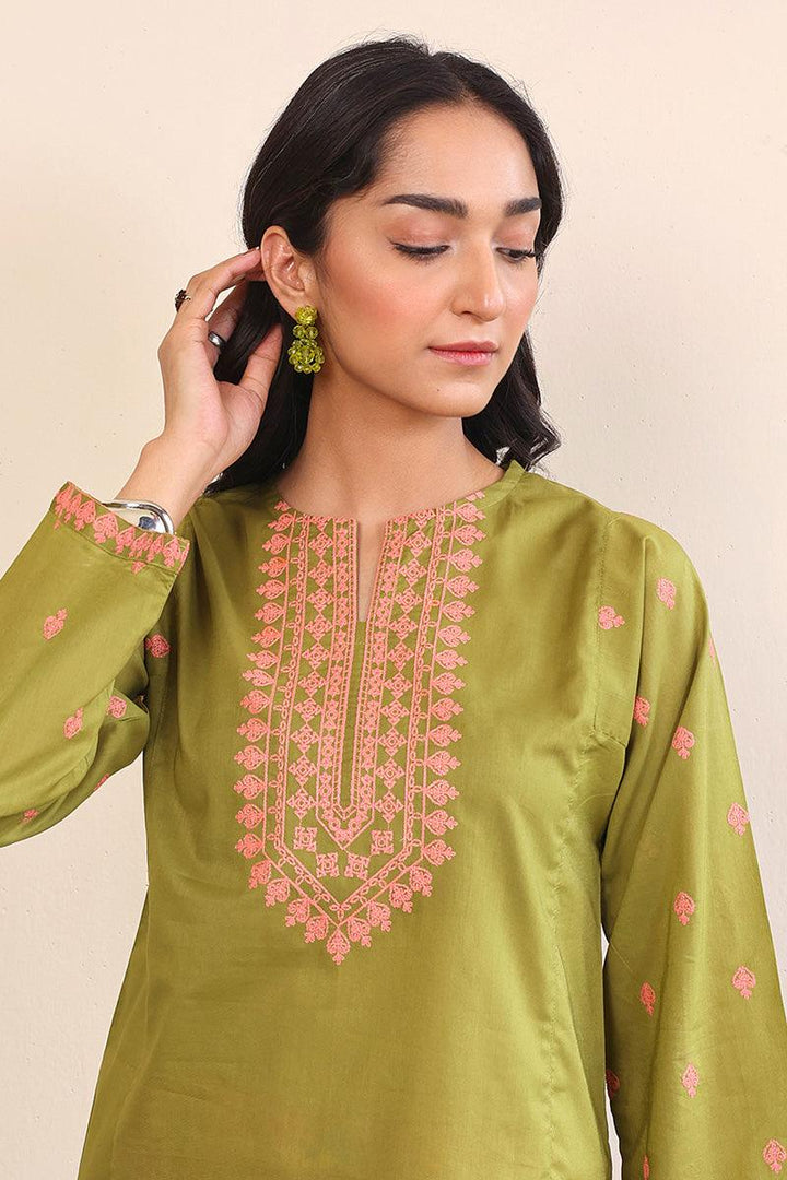Generation - Gul Meena Kurta - Red - Lawn - 1 Piece