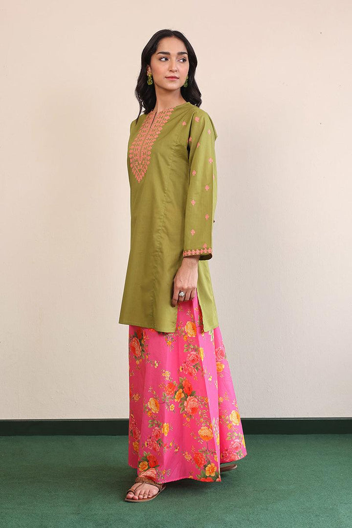 Generation - Gul Meena Kurta - Red - Lawn - 1 Piece
