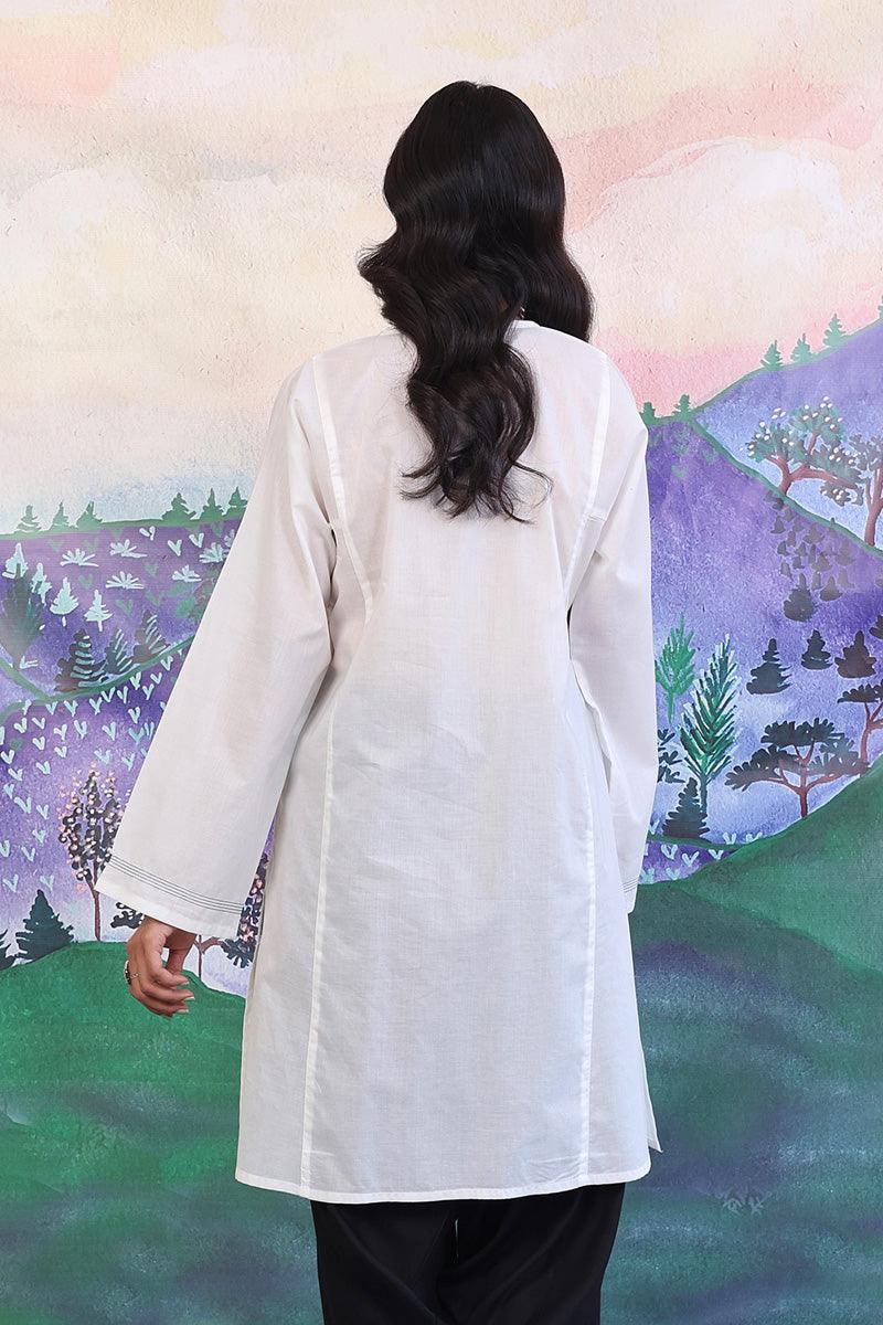Generation - Gul Meena Safaida Kurta - White - Lawn - 1 Piece