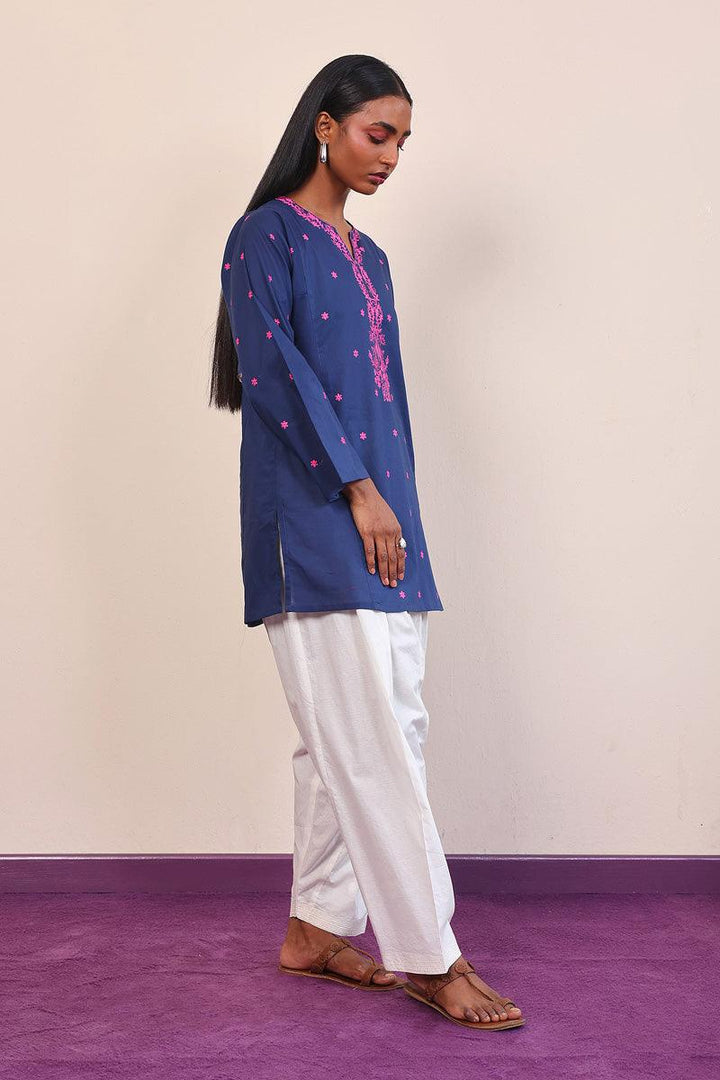 Generation - Gul Meena Admkiral Kurta - Red - Lawn - 1 Piece