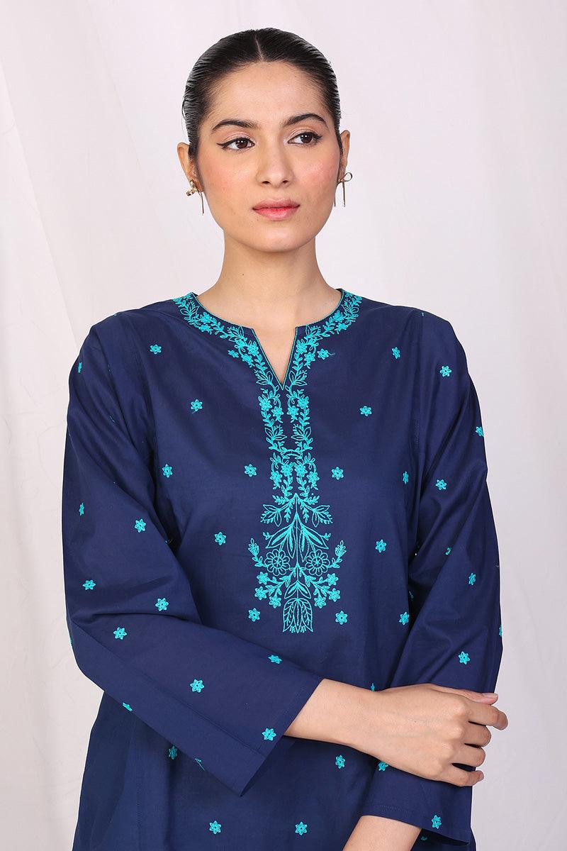 Generation - Gul Meena Kurti - Red - Lawn - 1 Piece
