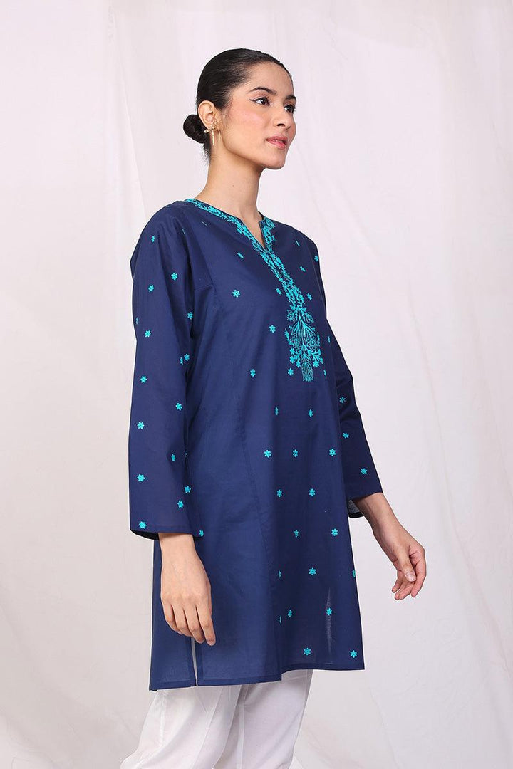Generation - Gul Meena Kurti - Red - Lawn - 1 Piece