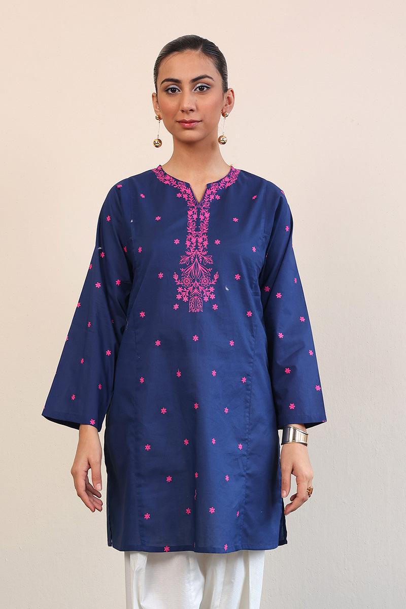 Generation - Gul Meena Kurti - Red - Lawn - 1 Piece