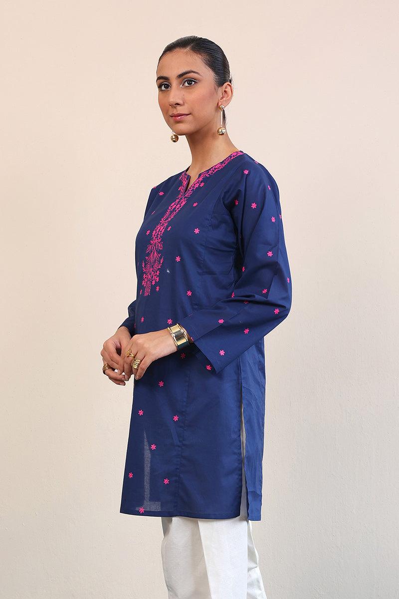 Generation - Gul Meena Kurti - Red - Lawn - 1 Piece