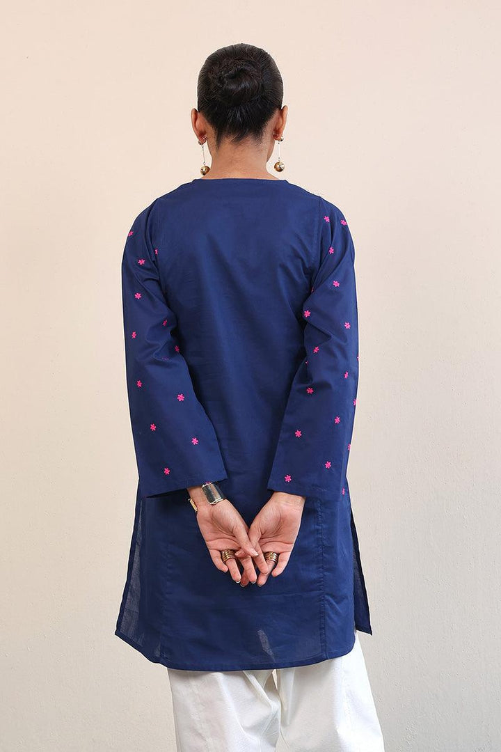 Generation - Gul Meena Kurti - Red - Lawn - 1 Piece