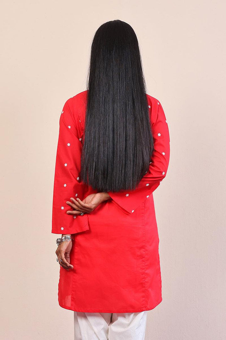 Generation - Gul Meena Floral embroidered Kurta - White - Lawn - 1 Piece