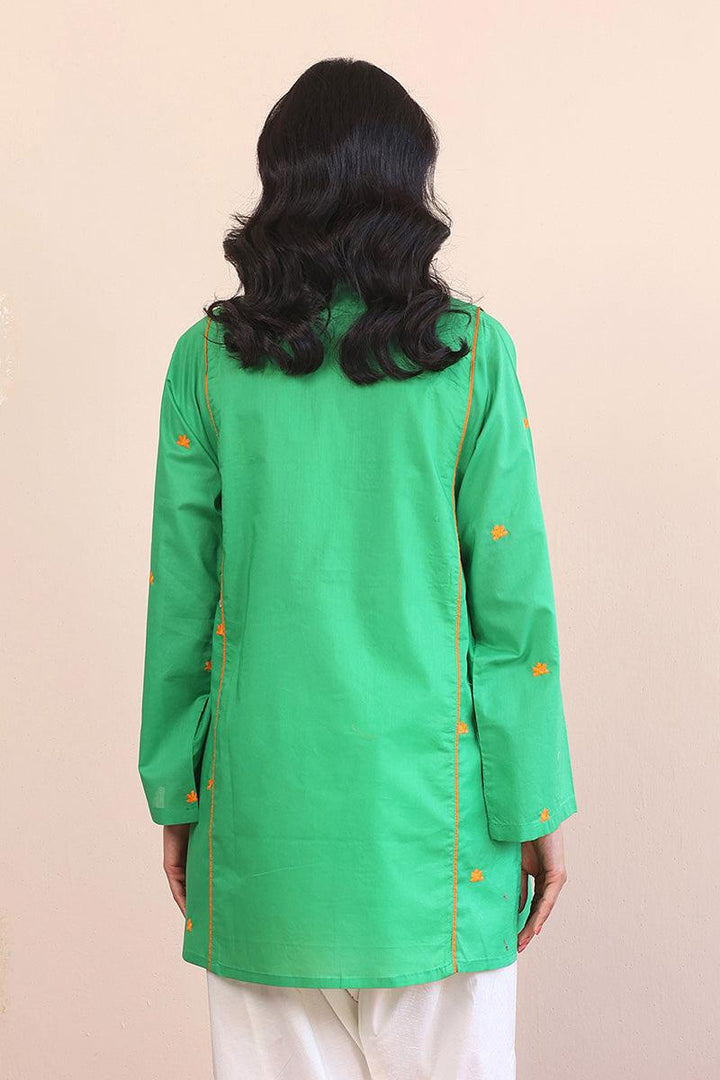 Generation - Gul Meena Parakeet Kurti - Red - Lawn - 1 Piece