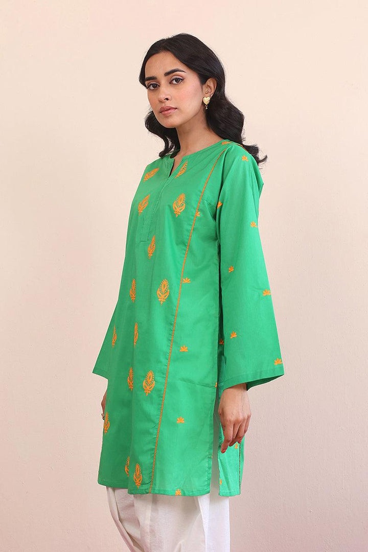 Generation - Gul Meena Embroidered Kurta - Red - Lawn - 1 Piece