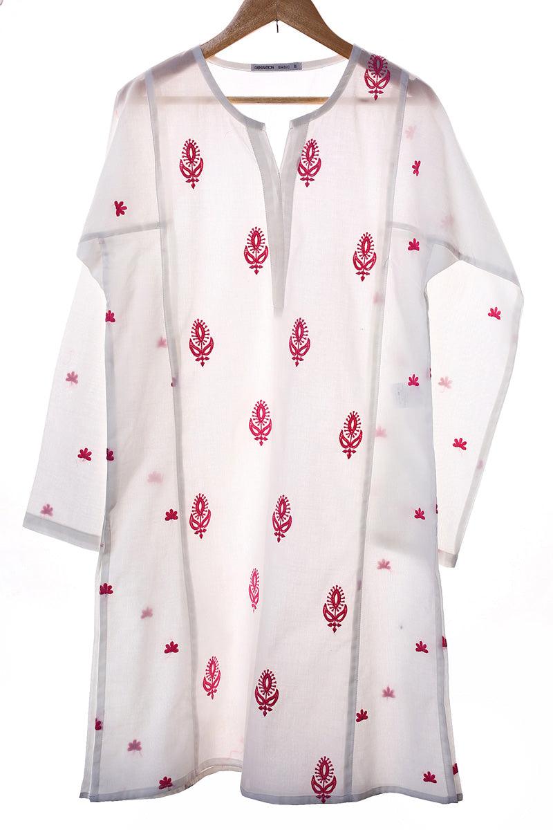 Generation - Gul Meena Embroidered kurta - White - Lawn - 1 Piece