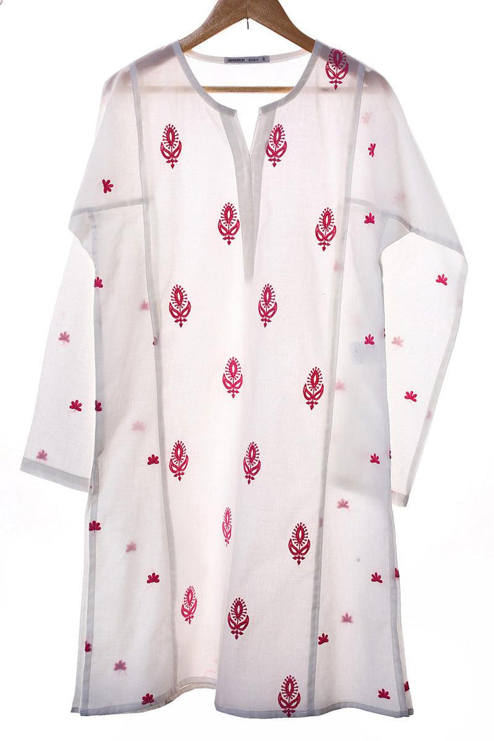 Generation - Gul Meena Embroidered kurta - White - Lawn - 1 Piece