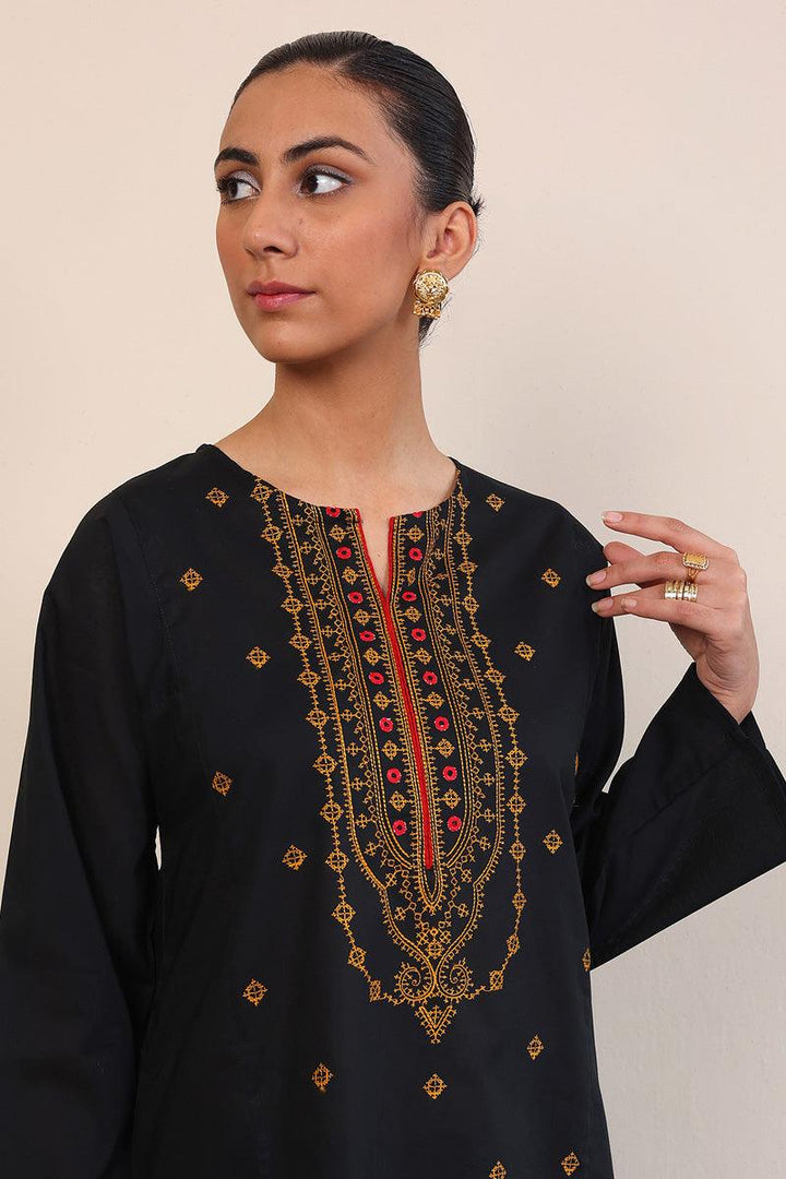 Generation - Gul Meena Jade Kurta - Black - Lawn - 1 Piece