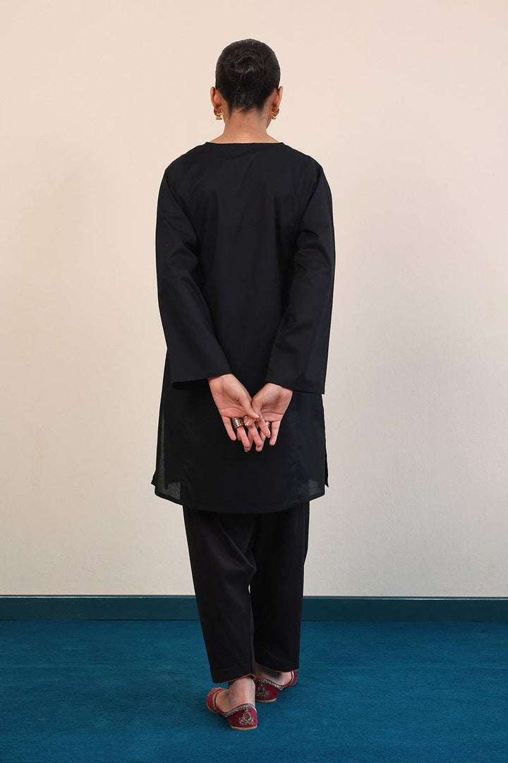 Generation - Gul Meena Jade Kurta - Black - Lawn - 1 Piece