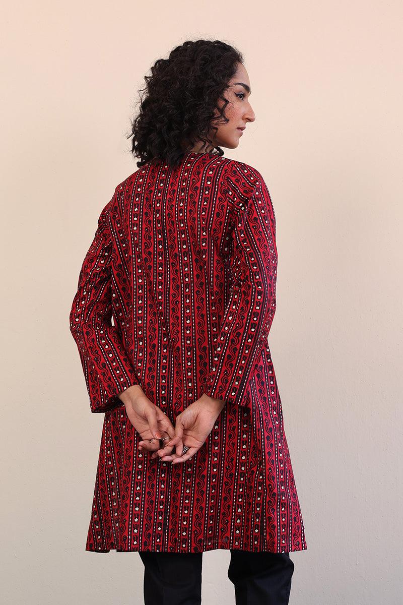 Generation - Mushrooms Kurta - Black - Lawn - 1 Piece