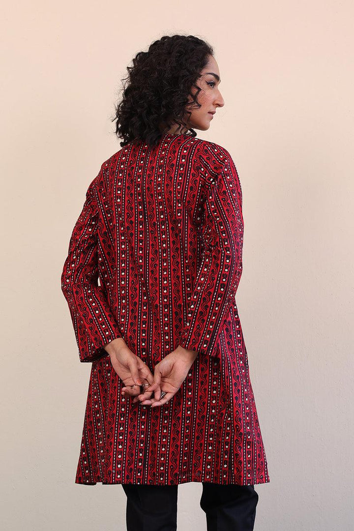 Generation - Mushrooms Kurta - Black - Lawn - 1 Piece