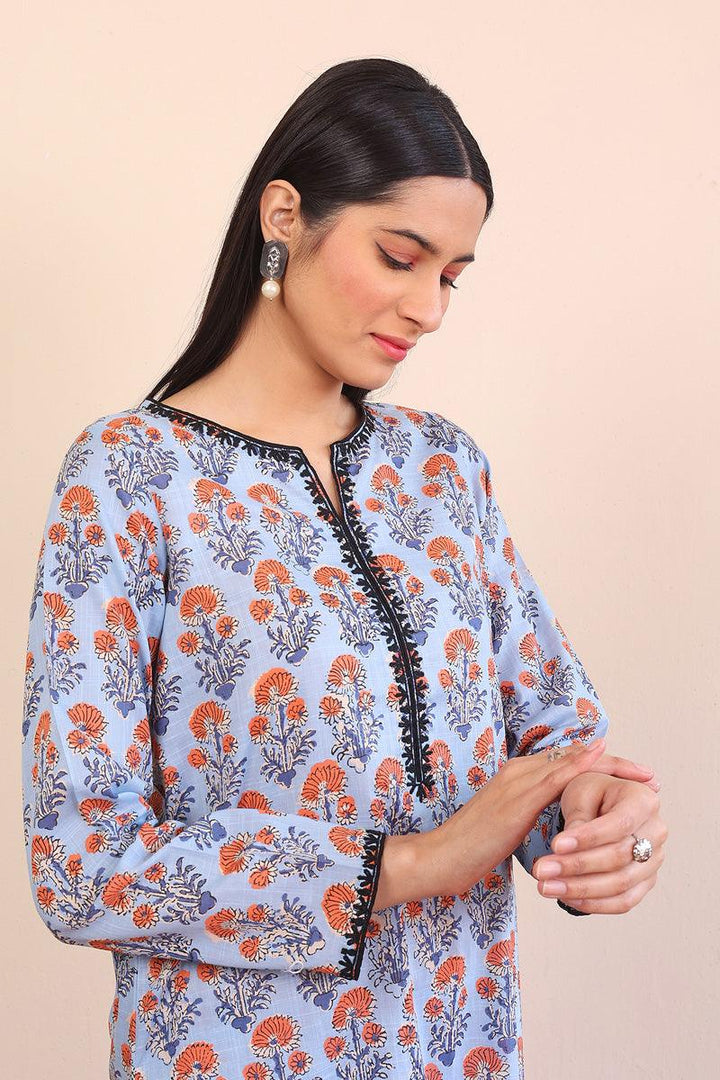 Generation - 2- Piece Pankhi - Sky Blue - Lawn