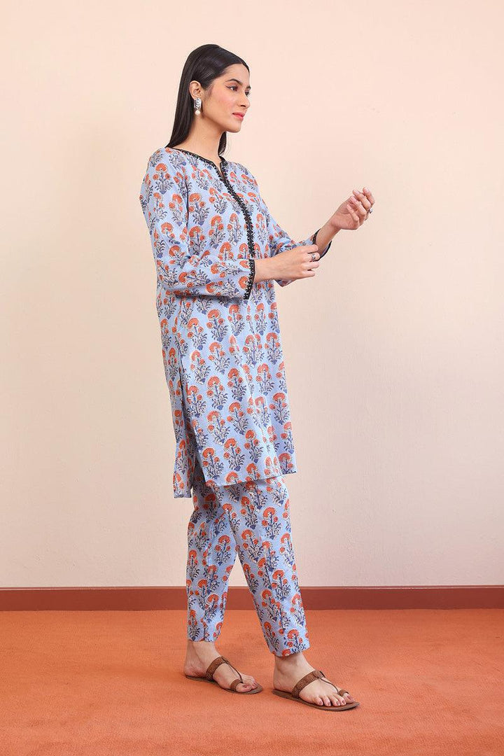 Generation - 2- Piece Pankhi - Sky Blue - Lawn