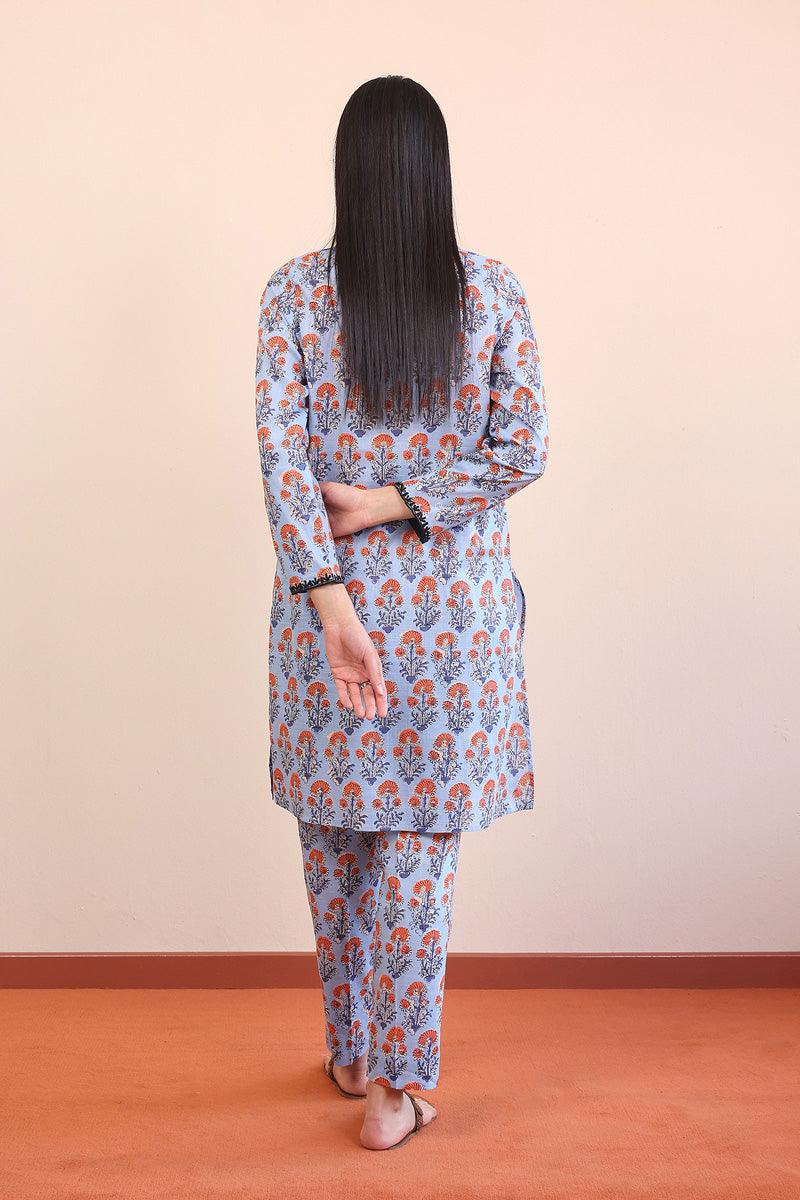 Generation - 2- Piece Pankhi - Sky Blue - Lawn