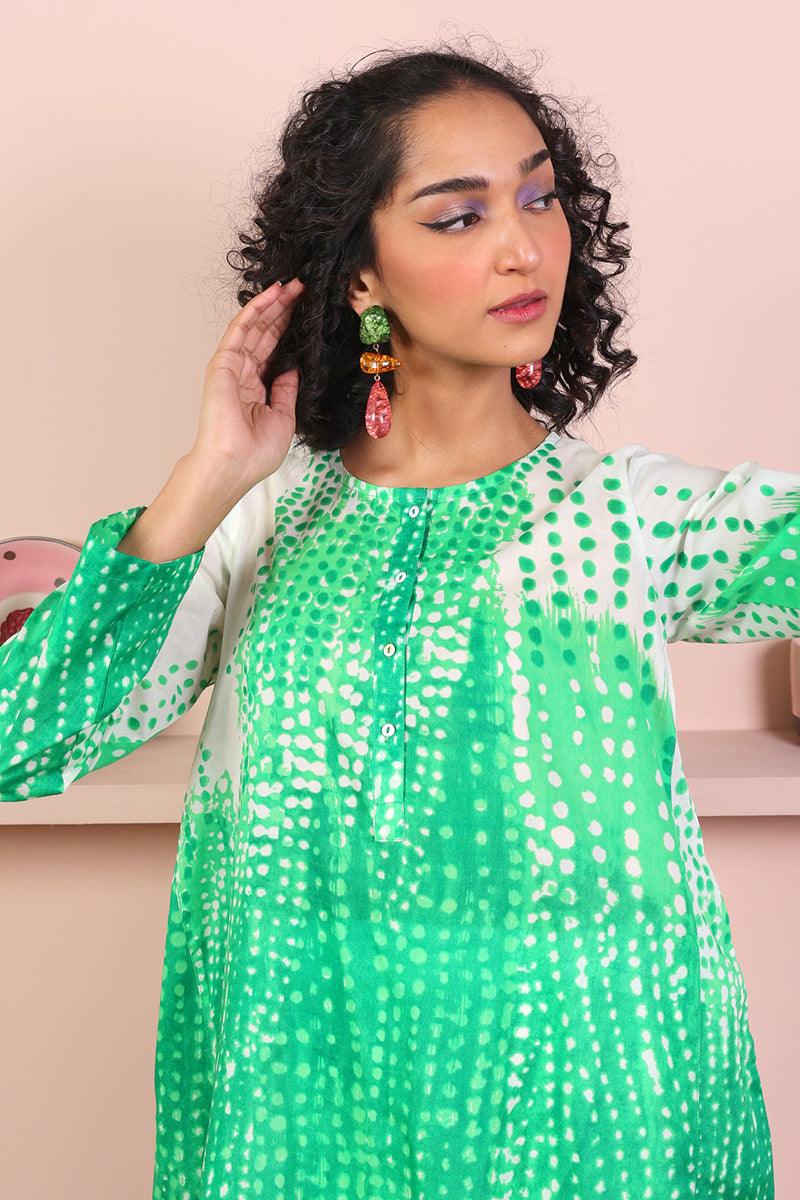 Generation - Slash Kurta - Green - Lawn - 1 Piece