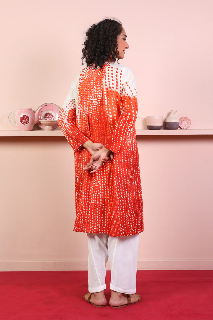 Generation - Slash Kurta - Maroon - Lawn - 1 Piece