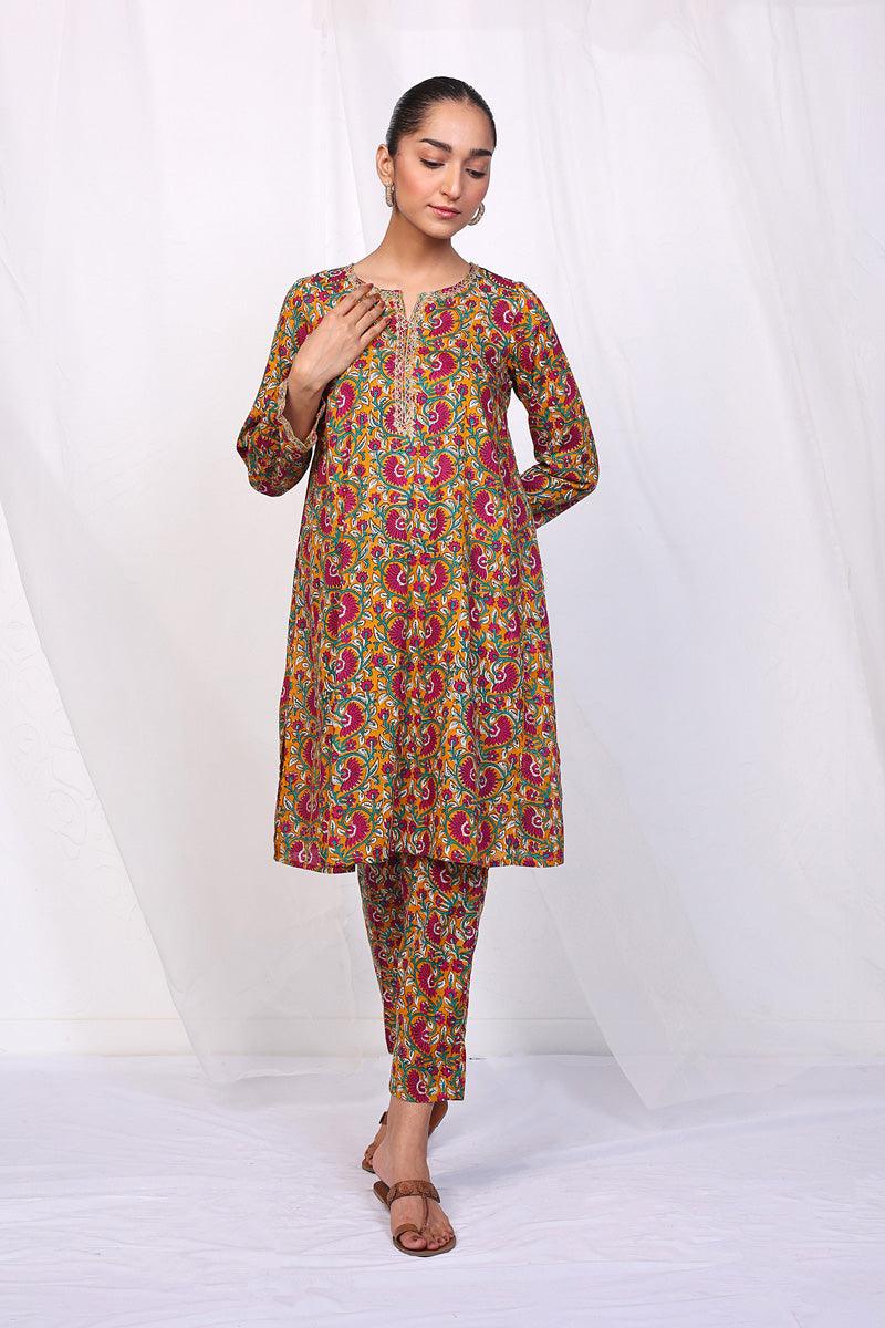Generation - Pankhi 2-Piece Set - Mustard - Lawn