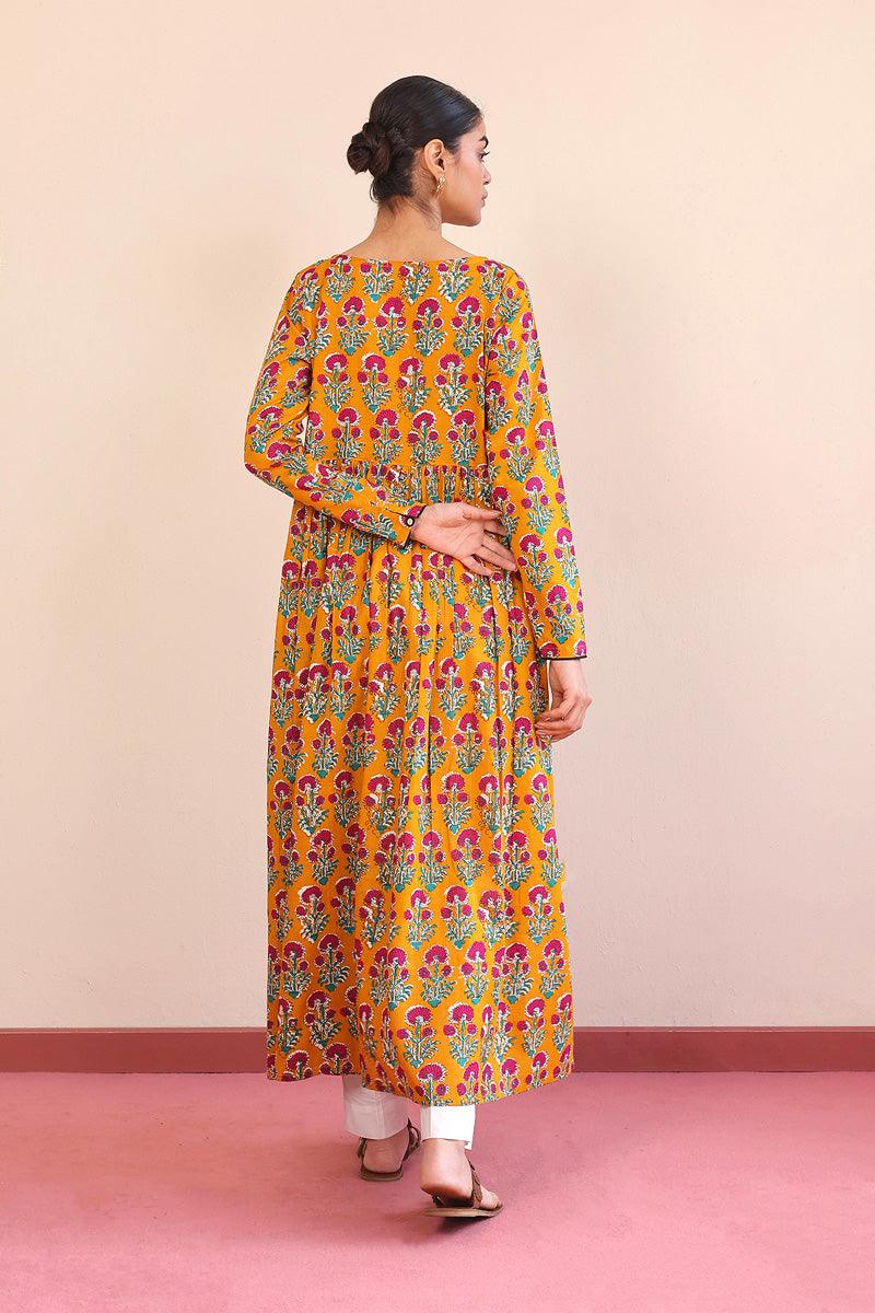 Generation - Pankhi Dress - Mustard - Lawn - 1 Piece