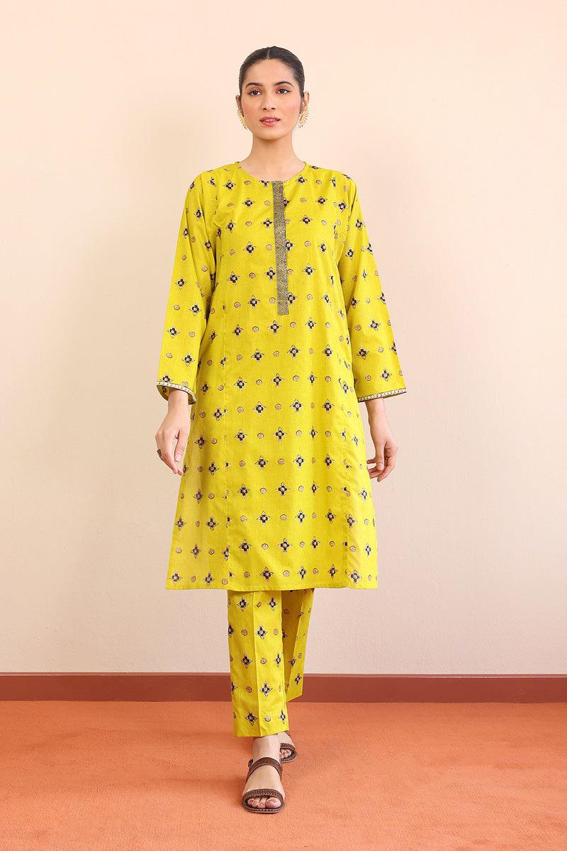 Generation - 2- Piece Zarnigar - Yellow - Lawn