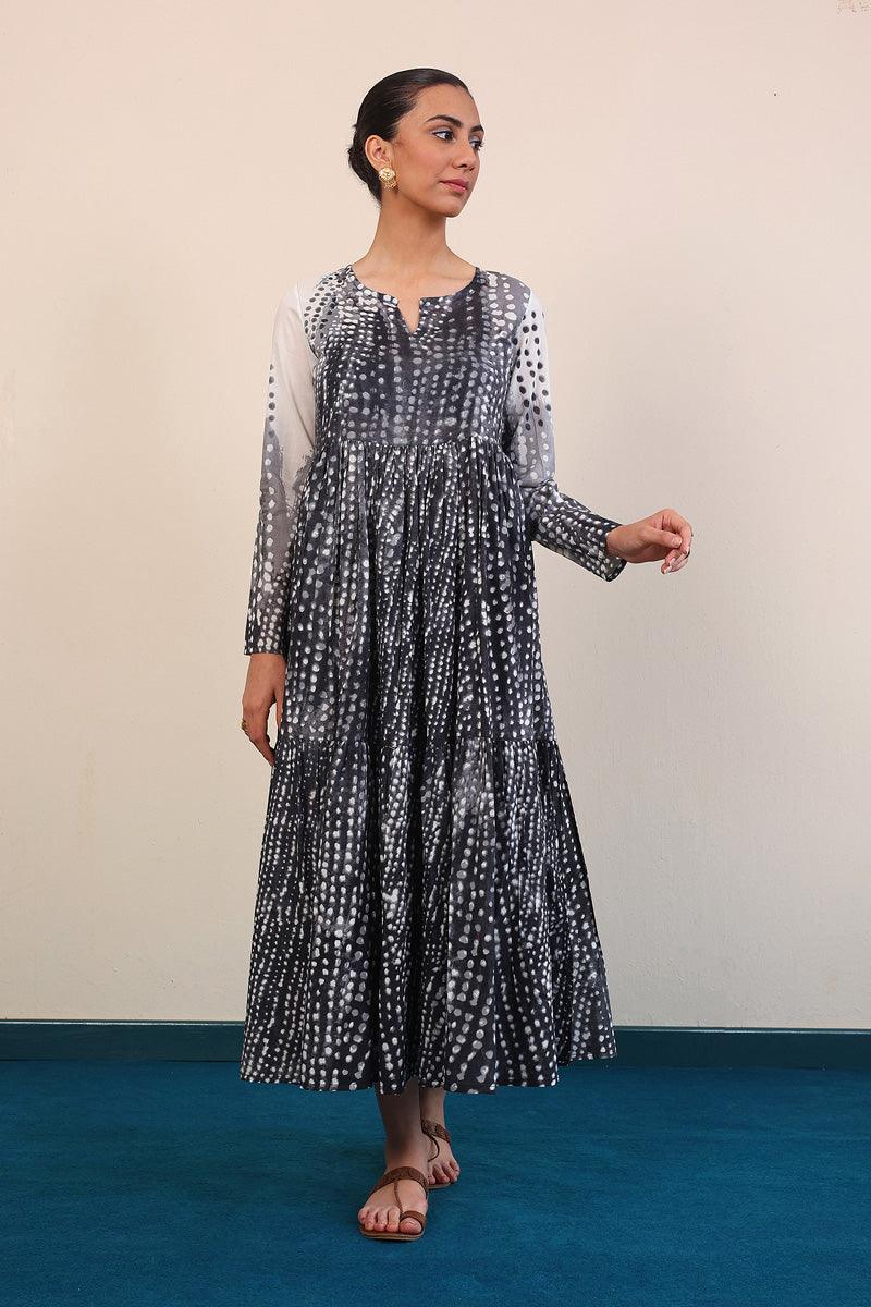 Generation - Slash Tiered Dress - Black - Lawn - 1 Piece