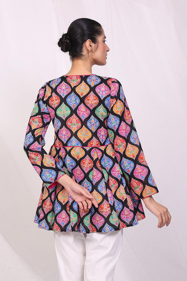 Generation - Kani Peplum - Black - Lawn - 1 Piece