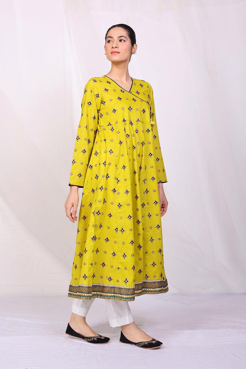 Generation - Zarnigar Angrakha - Yellow - Lawn - 1 Piece