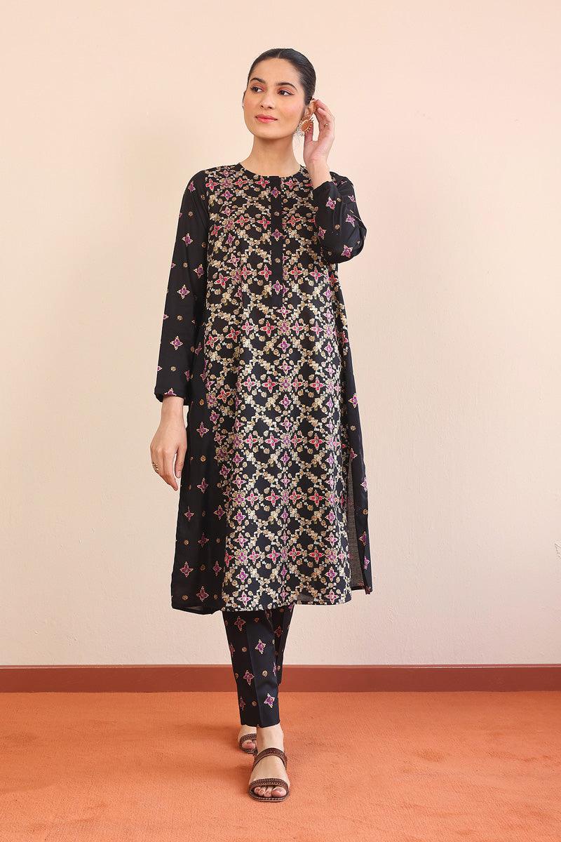 Generation - 2- Piece Zarnigar - Black - Lawn