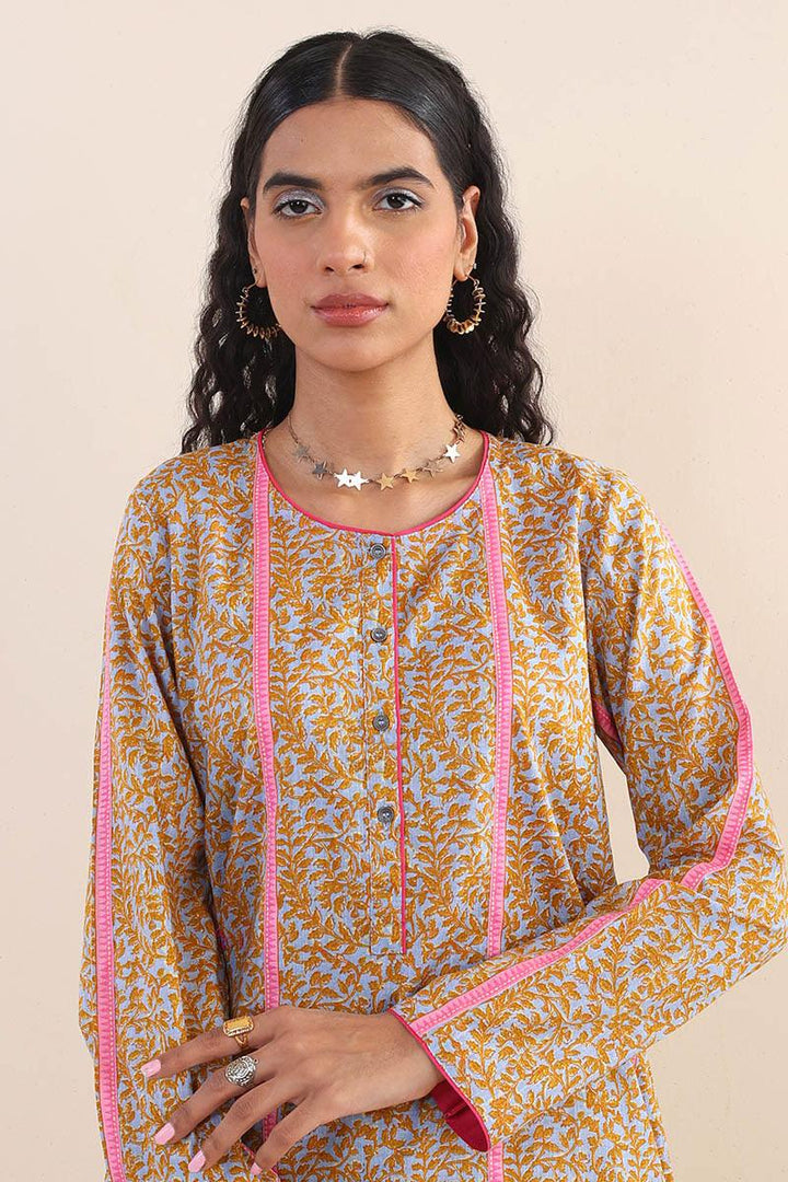 Generation - Carnation Kurta - Sky Blue - Lawn - 1 Piece