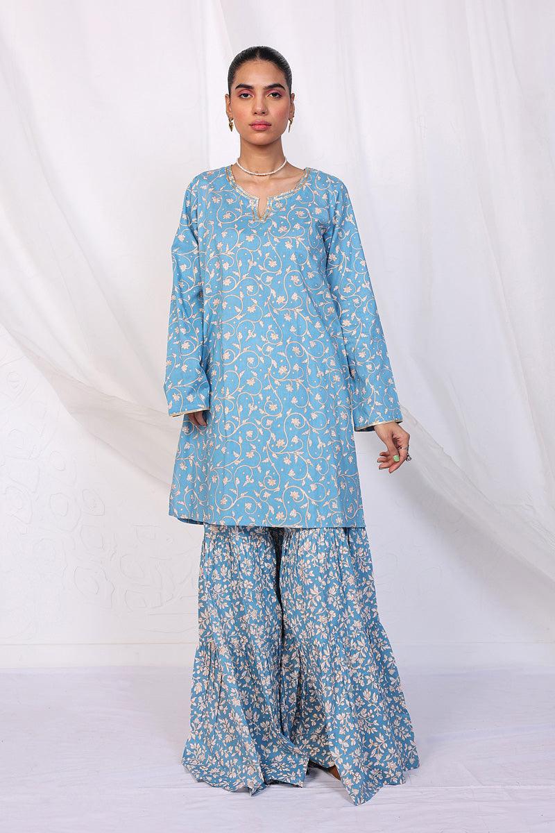 Generation - Mother Of Pearls Asmani 2-Piece - Sky Blue - Lawn