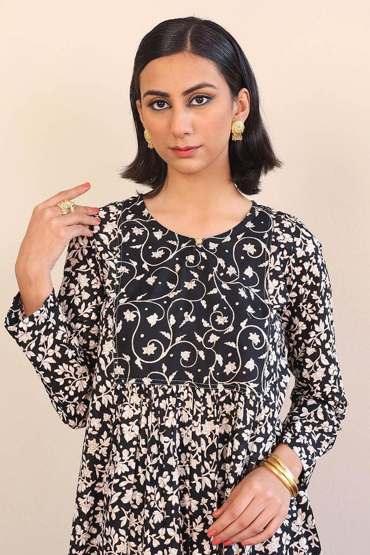 Generation - Mother Of Pearls Dress - Black - Lawn - 1 Piece