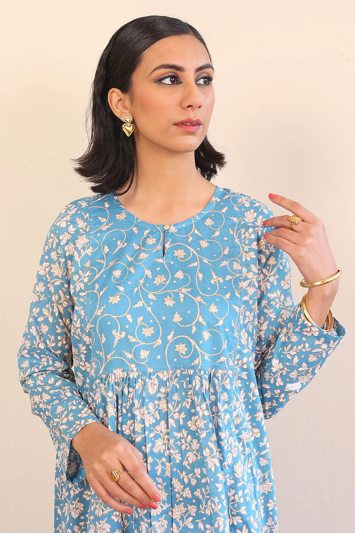 Generation - Mother Of Pearls Dress - Sky Blue - Lawn - 1 Piece