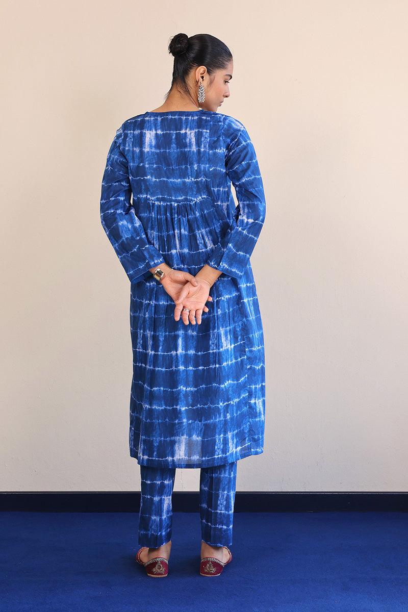 Generation - Mehtab Tie & dye Set - Blue - Lawn - 2 Piece